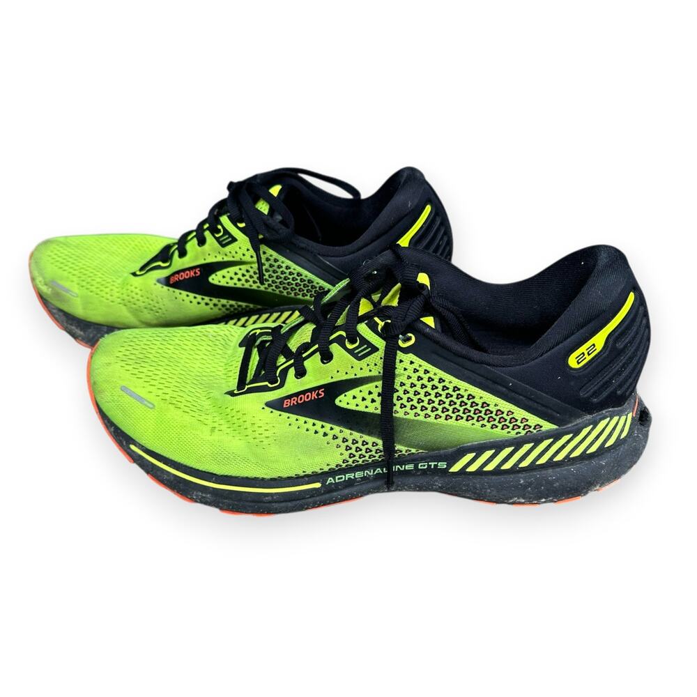 Brooks Adrenaline GTS 22 Men's Running Shoes Size 14 Green Black Orange